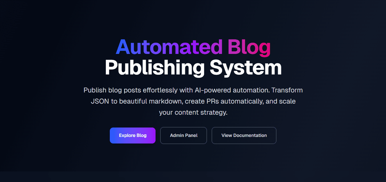 Blog Post Automation